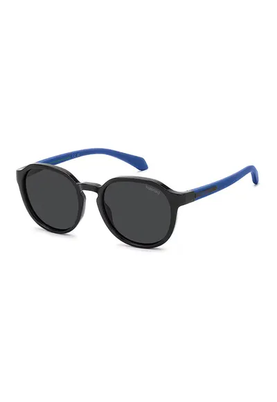 Ochelari de soare ovali polarizati - Negru/Bleumarin