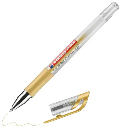 Stilou rola cu gel Edding 2185 - aurie
