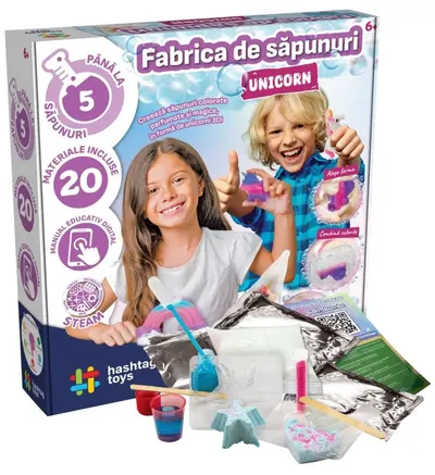 Trusă creativă Hashtag Toys - Unicorn Soap Factory