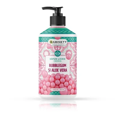 Sapun Lichid - KABINETT - 500 ml - Bubblegum si Aloe Vera