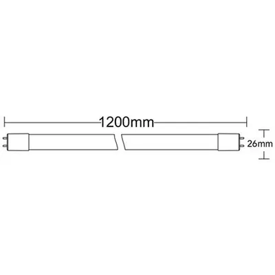 Tub cu Led T8-1.2mt Double Si̇de 18w G13 Advance 6500k