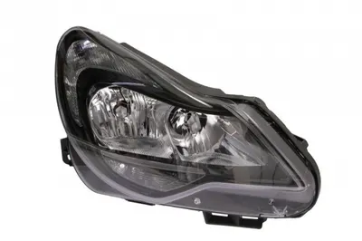 Far fata dreapta (H1 H7, electric, cu motor, culoare interior: negru, culoare semnalizator: alb) potrivit OPEL CORSA D, CORSA D HATCHBACK