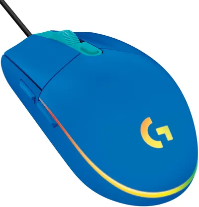 Mouse gaming Logitech - G102 Lightsync, optic, RGB, albastru