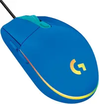 Mouse gaming Logitech - G102 Lightsync, optic, RGB, albastru