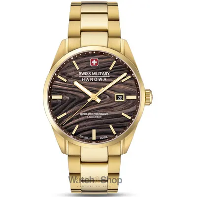 Ceas Swiss Military Hanowa Swiss Military Hanowa SMWGH0006010 Mens Watch Golden Beech 42mm 10ATM