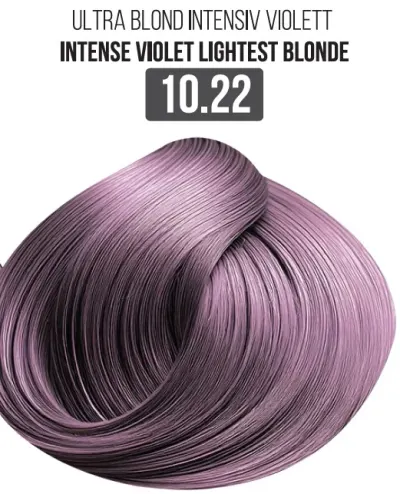 Vopsea Profesionala Cu Amoniac Redus EVOQUE Milk Therapy 100 ml - 10.22 Intense Violet Lightest Blonde - Cu Tehnologie Lipid Micro Emulsion