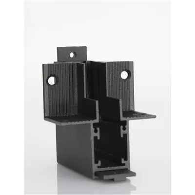 ULTRA SLIM MAGNETIC Nisipiu Negru Aluminiu Connector Vertical 90° Recessed Mounted cu Gap