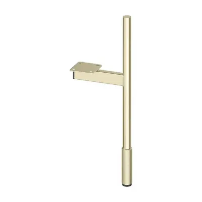Set 2 picioare, finisaj auriu, riflate, cu adaptor, Cersanit Larga