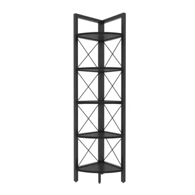 Raft REMO, negru, 30,5x33x160 cm