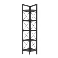 Raft REMO, negru, 30,5x33x160 cm