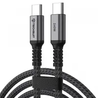 Cablu Date si Incarcare USB-C - USB-C Techsuit TitanSync Pro CX2, 240W, 2m, Gri