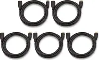 Set 5 cabluri HDMI tata – HDMI tata, High Speed, 1.8m, 4K @ 60Hz, AWM, negru