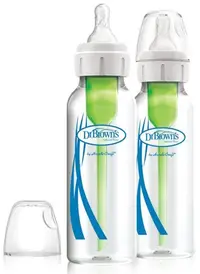 Biberoane din sticlă Dr. Brown's Natural Flow Options+ Narrow, 2 bucăți, 250 ml