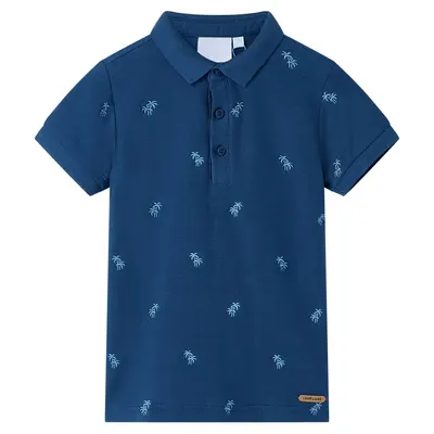 Tricou polo pentru copii, albastru închis, 140