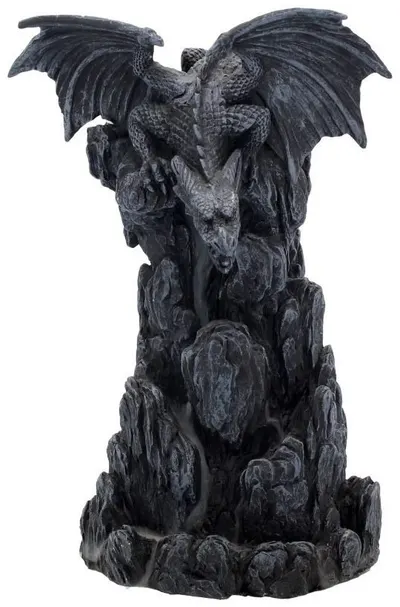 Cădelniță Nemesis Now Adult: Dragons - Black Dragon, 19 cm