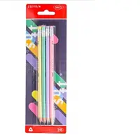 Creion negru cu radiera SOFT, Set 4 DACO, CG118/4