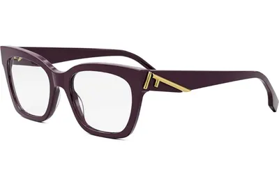 FENDI First Purple Square Eyeglasses