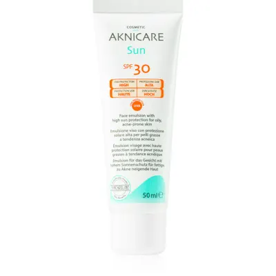 Synchroline Aknicare Sun cremă protectoare pentru tenul gras, predispus la acnee SPF 30 50 ml
