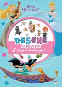 Disney. Prințese. Desene de poveste. Carte cu autocolante - Paperback - ***