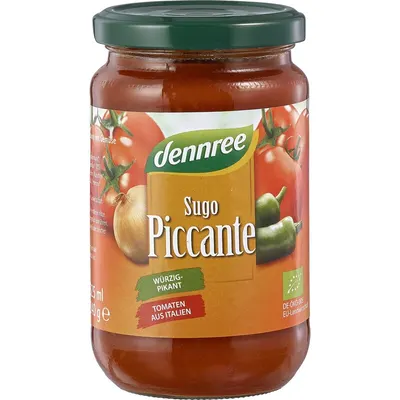Sos de rosii picant bio 340g Dennree