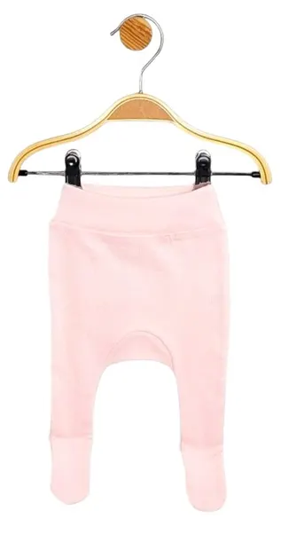 Pantaloni cu botoșei pentru bebeluși Rainy - 100% bumbac, 56/80 cm, roz