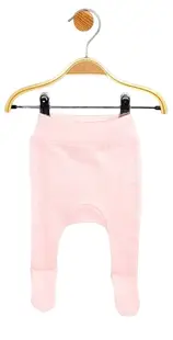 Pantaloni cu botoșei pentru bebeluși Rainy - 100% bumbac, 56/80 cm, roz