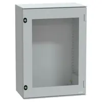Carcasa montare perete poliester monobloc IP66 H747xW536xD300mm usa cu geam