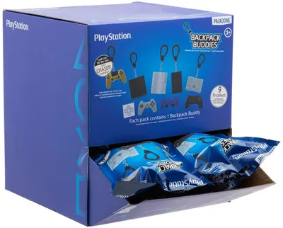 Breloc Paladone Games: PlayStation - Backpack Buddies, Mystery Pack