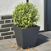 Gossi jardiniere de gradina, 2 buc., antracit, 30x30x30 cm, otel
