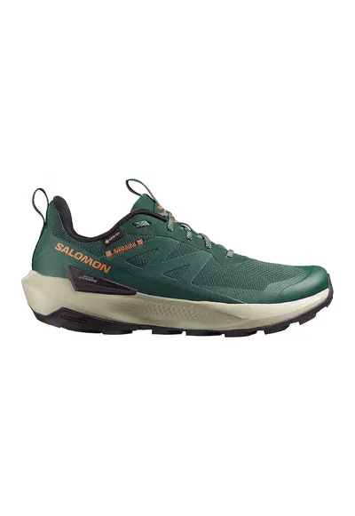 Pantofi Elixir Activ pentru drumetii - Negru/Portocaliu mandarina/Verde englez