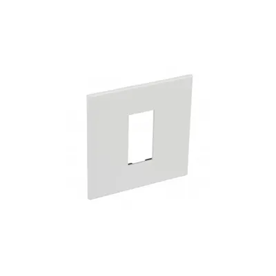 Plate British standard Arteor - patrat - 1 module - alb