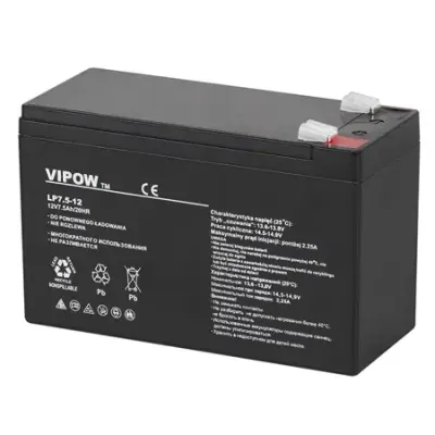 Acumulator gel plumb Vipow BAT0214, 12 V / 7.5 Ah