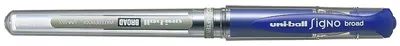 Gel roller Uniball Signo Broad – Albastru, 1.0 mm