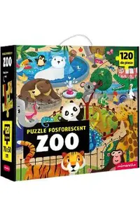 Puzzle fosforescent 120 piese. Zoo