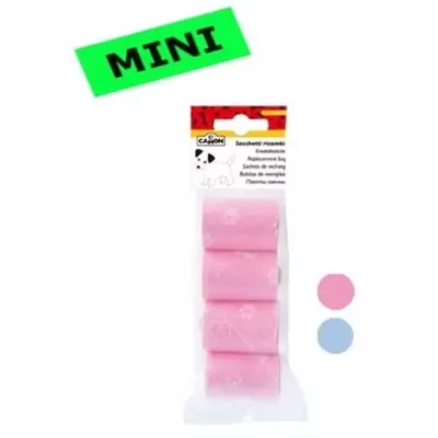 Saci colorati mini, Camon, 4 role x 20 bucati