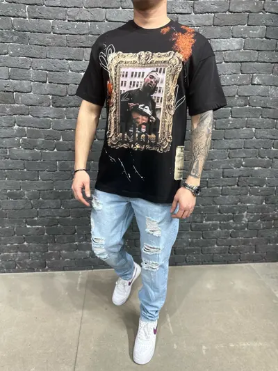 Tricou Tupac Black Tsas407(002) (mărime: L)