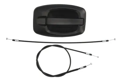 Maner usa glisanta Stanga/Dreapta Spate potrivit PEUGEOT BOXER 2006-2019 - (exterior, cu cablu/cabluri; negru)