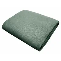 Set cuvertură și față de pernă verde din microfibră 240x260 cm Romane – douceur d'intérieur