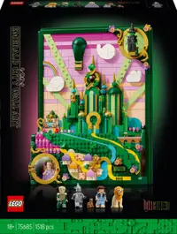 Constructor LEGO Wicked - Operă de perete cu Orașul de Smarald (75685)