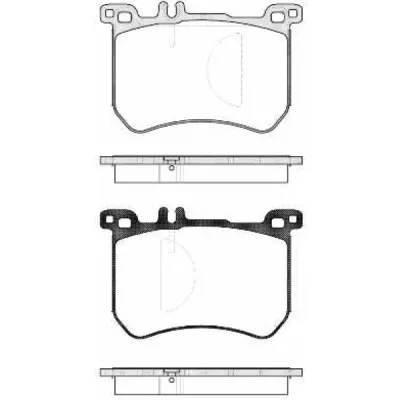 Set placute frana, frana disc REMSA 1533.00