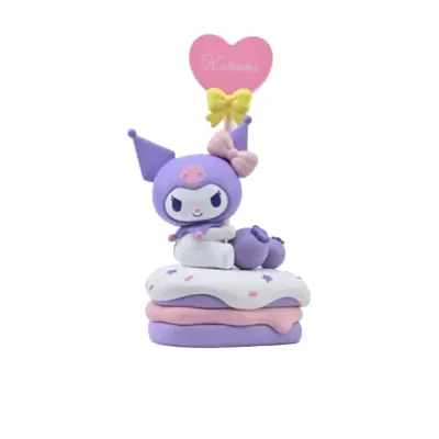 Figurina Sanrio Memo Stand Party Time Series - Hello Kitty and Friends 5 cm - Kuromi