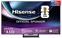 Televizor smart Hisense - 65U7Q_PRO, 65'', MiniLED PRO AI, 4K, 165Hz, HDR10+, Dolby Atmos, negru