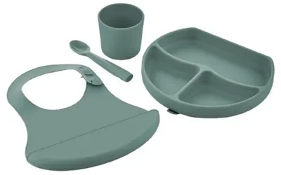 Set de hrănire din silicon BabyJem - Mint