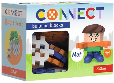 Mini constructor Trefl Connect - Pentru băieți, 35 de bucăți