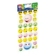 Abtibilduri - emoticoane, gumat, set 31 buc, Fiorello, GR-NP155 / 170-2764