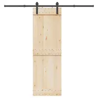 Gossi set feronerie pentru usi glisante, negru, 213,5 cm, otel