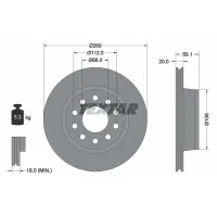Disc frana TEXTAR 92068400