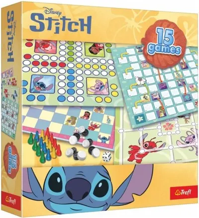Set de jocuri de societate 15 în 1 - Lilo și Stitch
