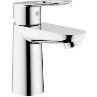 Baterie lavoar Grohe Bauloop 23337000, 3/8, marimea S, monocomanda, cartus ceramic, Crom