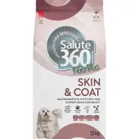 Hrana uscata pentru caini Salute 360 Fiber Plus SkinCoat cu ton somon 12 kg